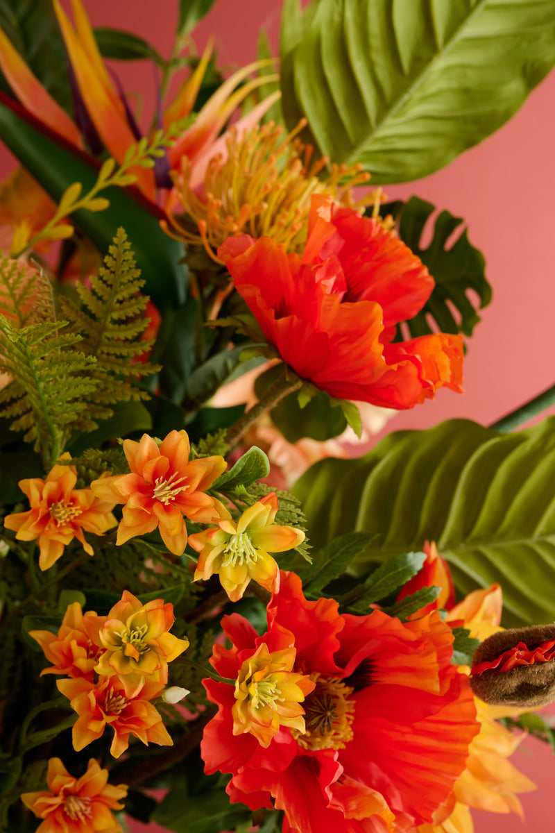 Boeket zijdebloemen - Tropical Flowers